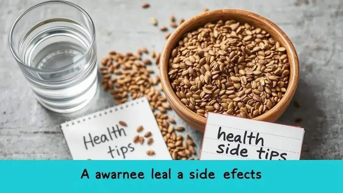 Potential side effects of flax seeds