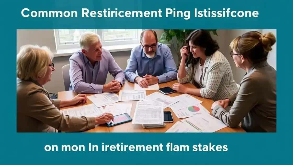 Common mistakes to avoid in retirement planning