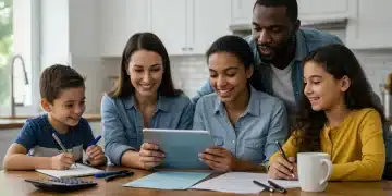 Family reviewing 2025 tax deductions for maximum refund