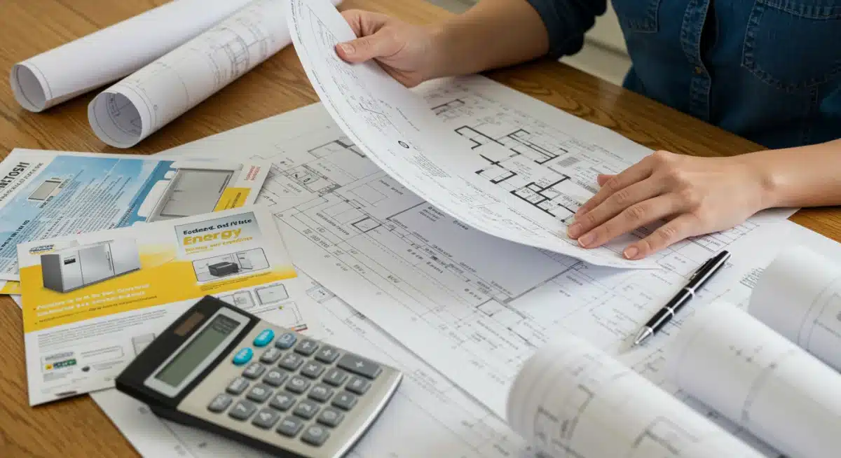 Homeowner planning energy-efficient upgrades for federal credits