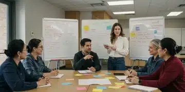 Parents and community leaders discussing teacher shortage solutions