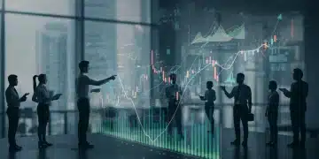 Dynamic financial graphs showing market volatility and strategic investment planning for 2026