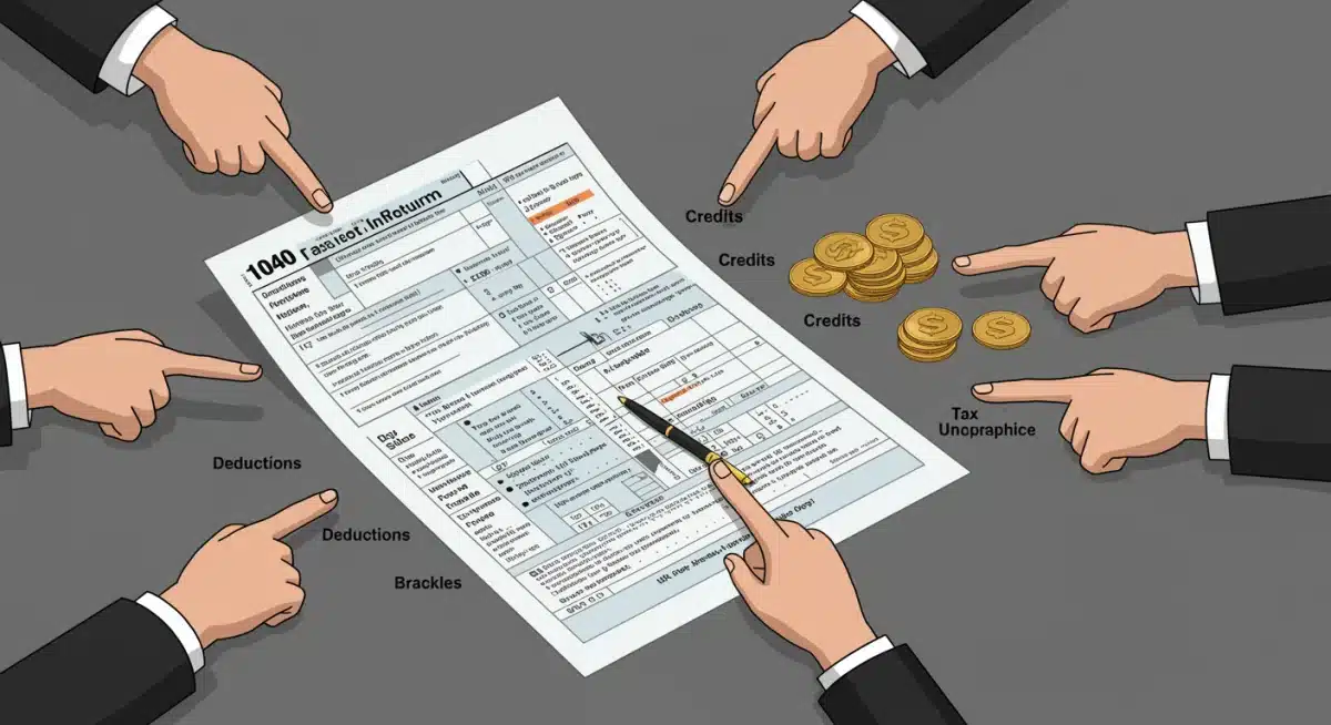 Infographic showing key tax return components affected by reforms.