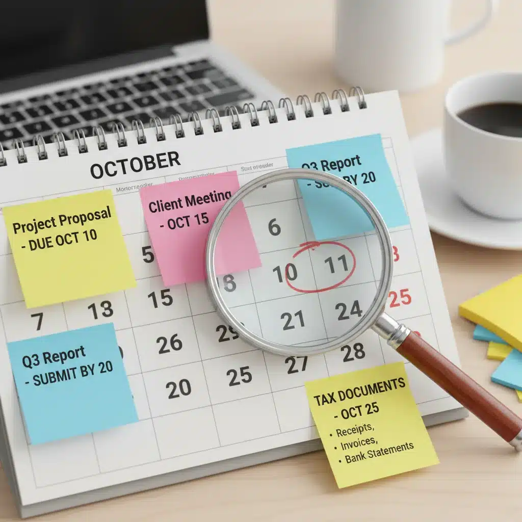 Calendar highlighting important deadlines for rental assistance applications.