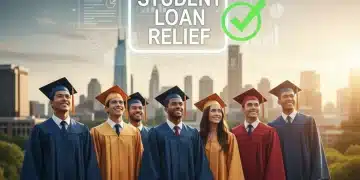 Graduates celebrating with student loan documents and 2026 calendar overlay