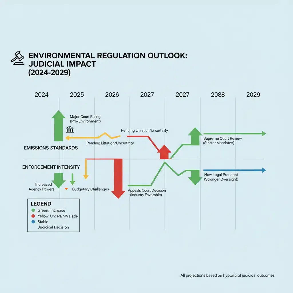 Infographic showing projected environmental regulation changes post-2026 rulings