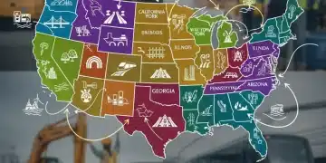 Map of US states receiving infrastructure funds in 2026