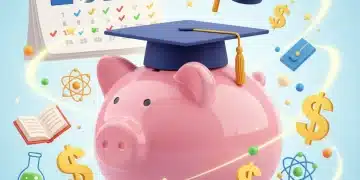 Piggy bank with graduation cap representing college savings and 529 plan growth in 2026.
