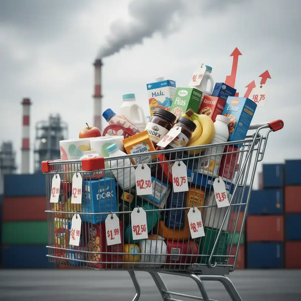 Rising prices of consumer goods due to trade policies