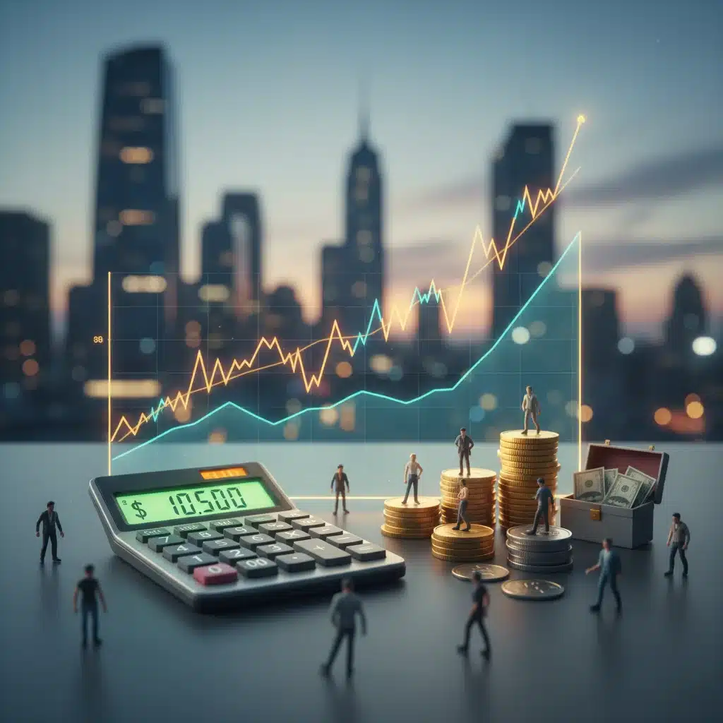 Economic indicators and financial tools illustrating economic policy discussions.