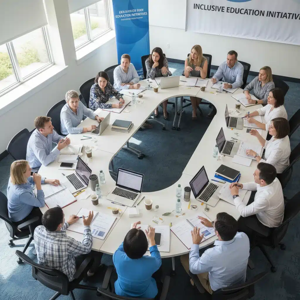 Educators collaborating on inclusive education policy implementation