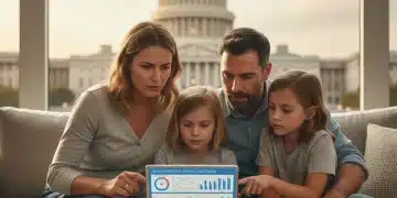 Family reviewing financial data impacted by federal initiatives 2026