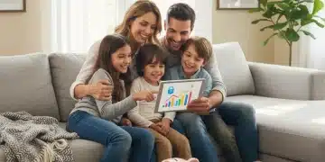 Preparing for Unexpected Family Expenses in 2026: Building an Emergency Fund of 3-6 Months' Living Costs Happy family planning finances with a tablet and piggy bank