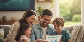 Navigating SECURE Act 2.0: Family Retirement Planning 2026 Family reviewing retirement plans on a tablet, symbolizing financial foresight