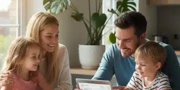 2026 Child Tax Credit: Your Guide to Up to $3,600 Per Child Happy family reviewing 2026 Child Tax Credit information on a tablet
