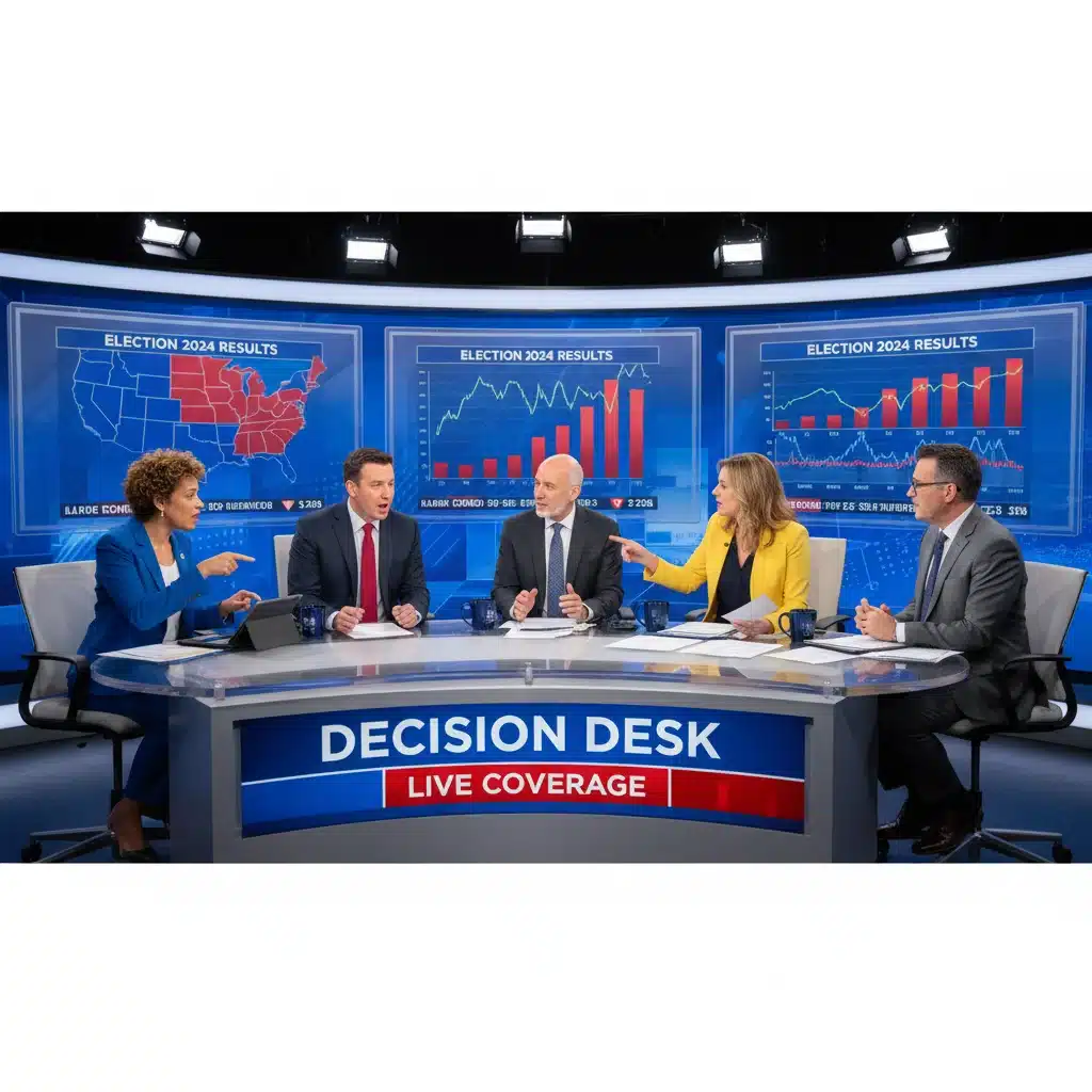 Political analysts discussing 2026 midterm election projections and data