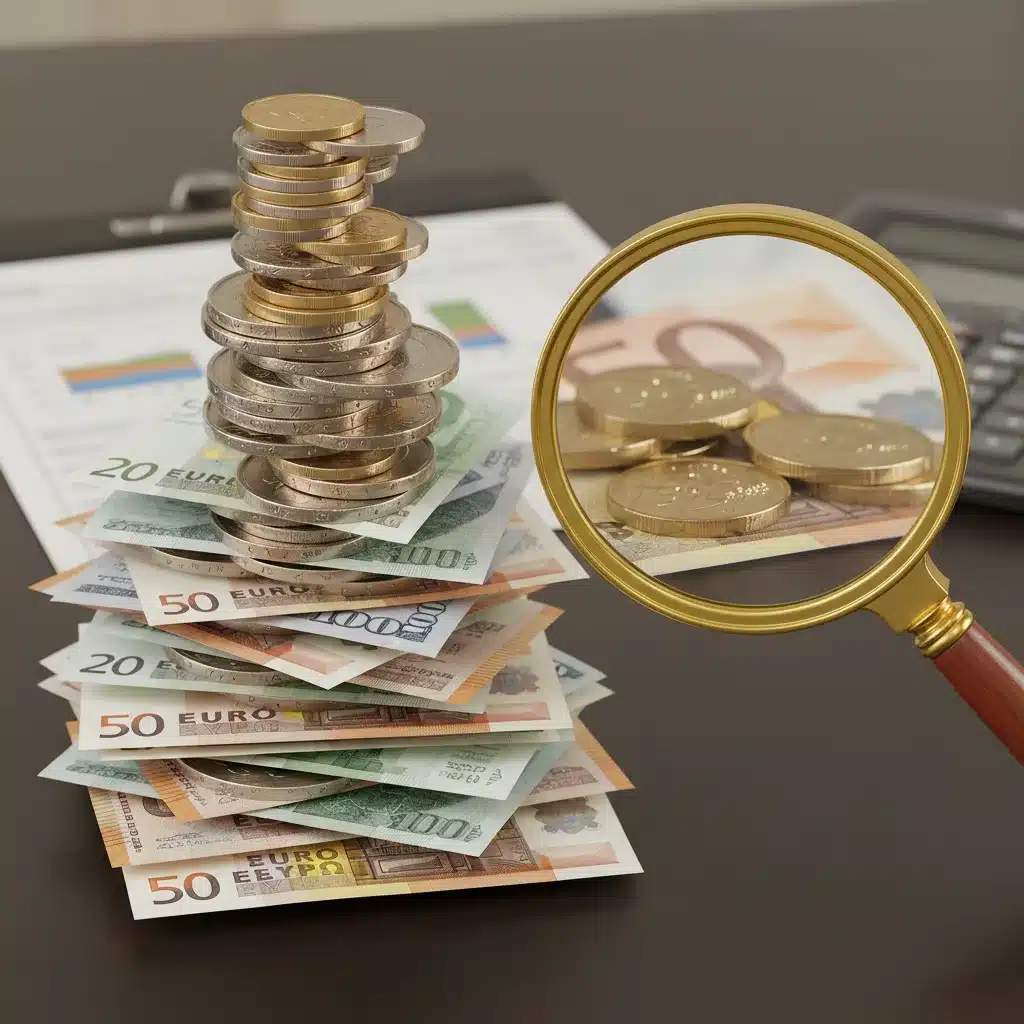 Stack of coins and banknotes, symbolizing potential tax savings and financial gains.