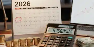 Calculator showing projected 2026 Social Security COLA increase